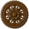 Ekena Millwork York Ceiling Medallion (Fits Canopies up to 3 5/8"), Hand-Painted Smokey Topaz, 21 5/8"OD x 2 1/2"P CM21YOSTF - alternate 1